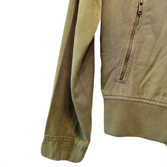 AMERICAN EAGLE Moto jacket - Women's Small - olive green - looks new! - Picture 6 of 11
